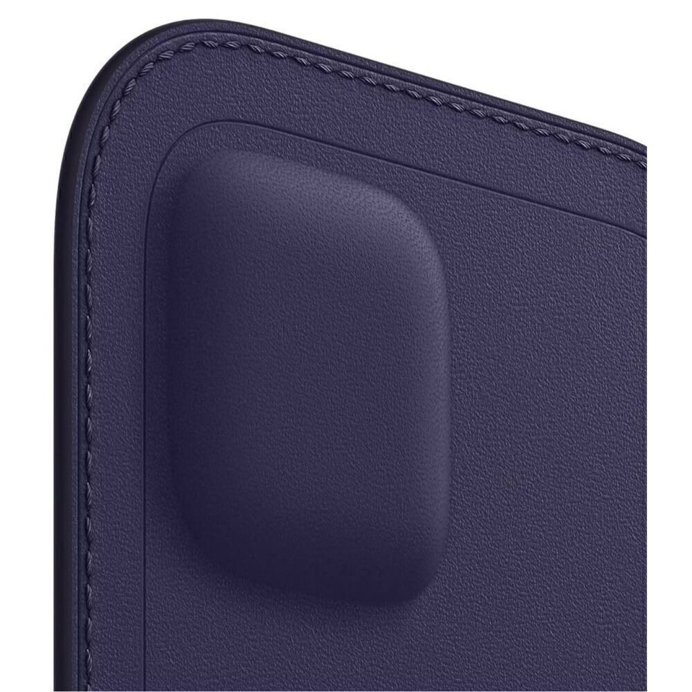 Apple Leather Sleeve case MagSafe for iPhone 12 mini deep violet new - Picture 4 of 11